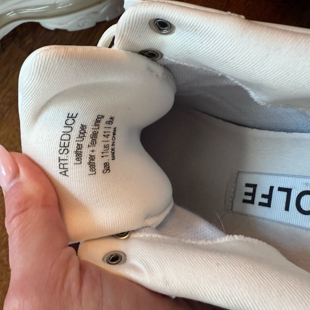 Naked Wolfe white platform sneakers size 11 - Picture 7 of 8